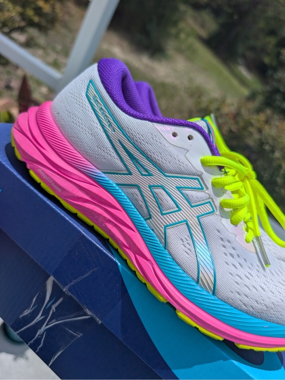 ASICS GEL Excite 7 Womens Size 8 Athletic Running Shoes Sneakers Comfort Walking - Picture 9 of 10
